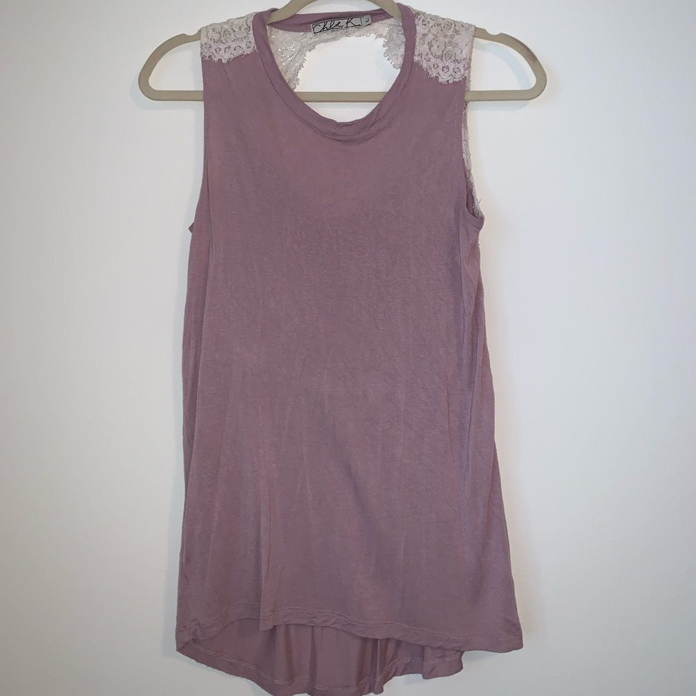 Chloe K - women’s lace tank - size L